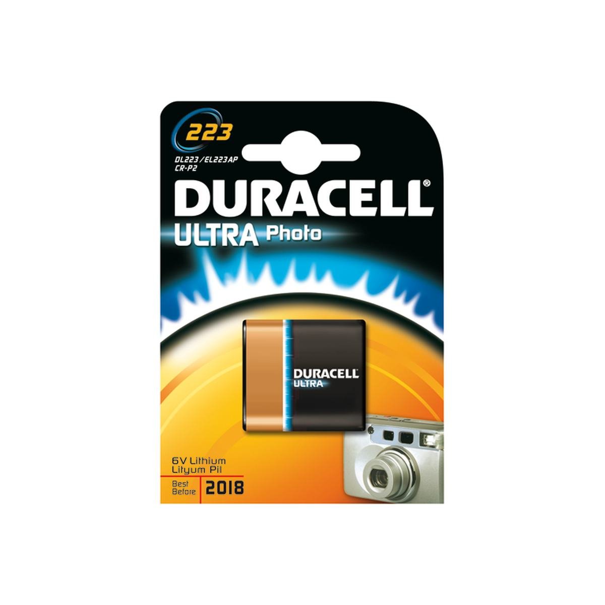Batteri 6V Ultra 223A / CR-P2 1 stk. - Duracell