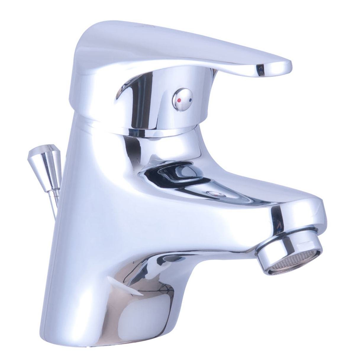 Håndvaskarmatur krom - løft-opp - Geyser Rex