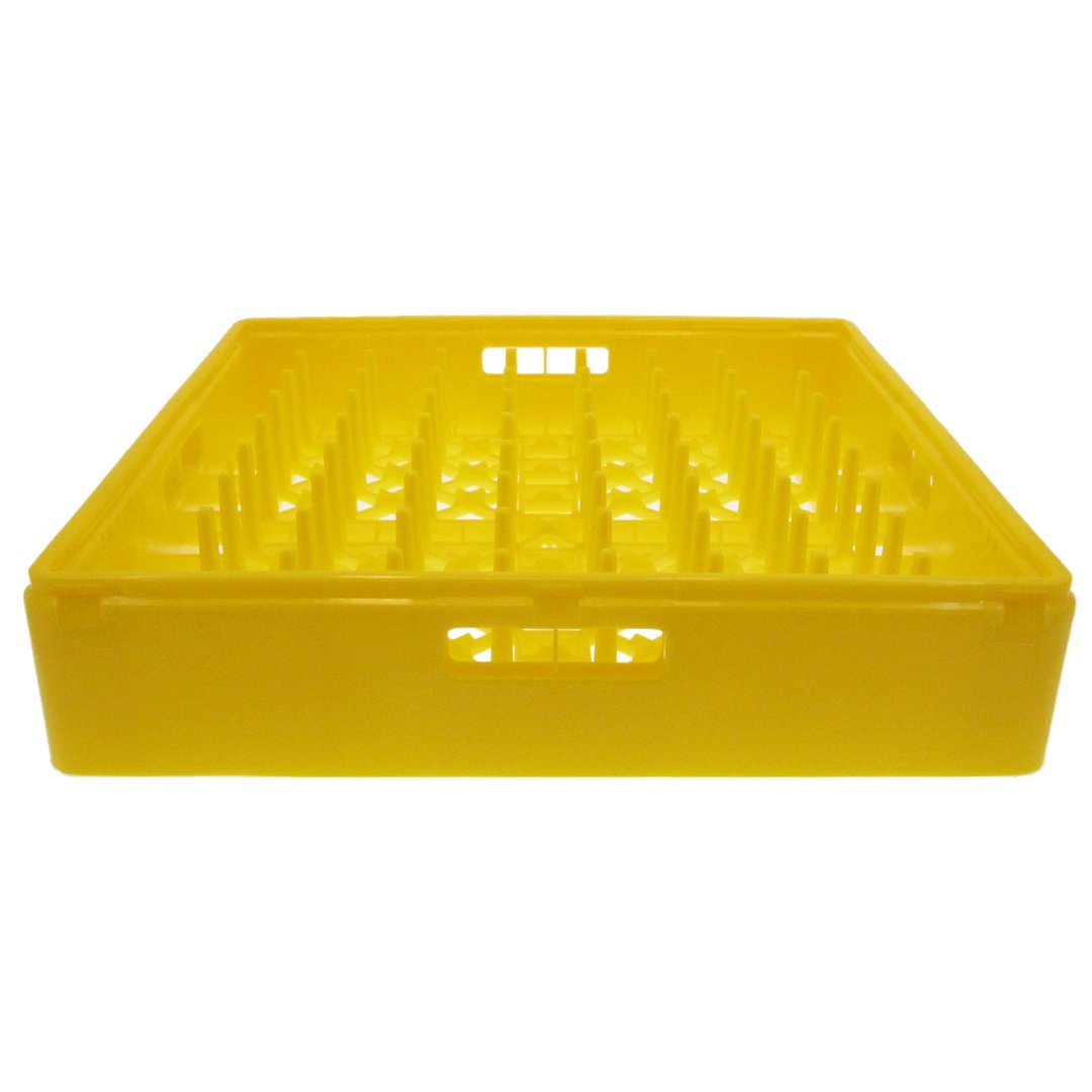 Opvaskebakke gul t/tallerkner 500x500x105mm passer til Universal