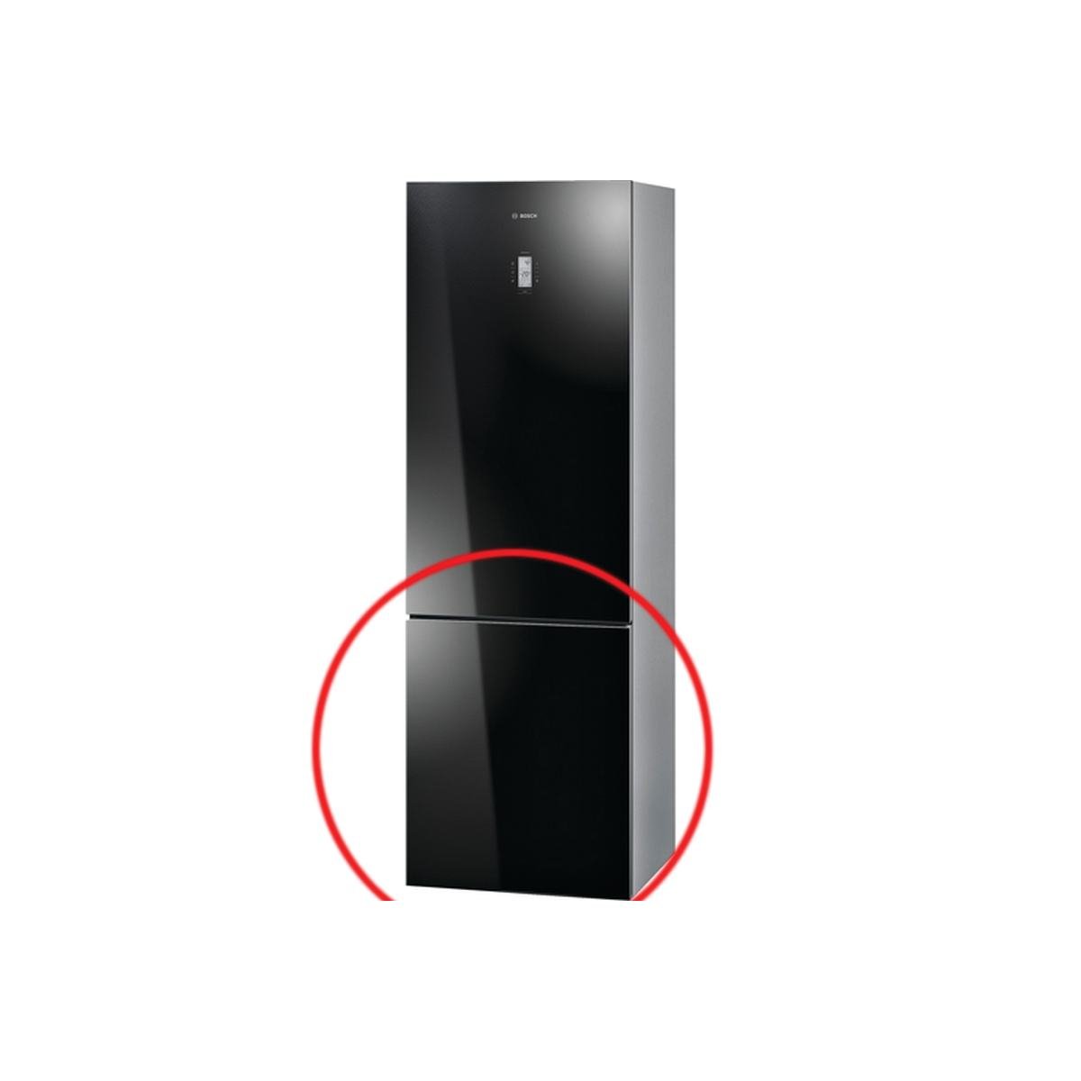 Frysedør sort inkl. tætningsliste passer til Bosch