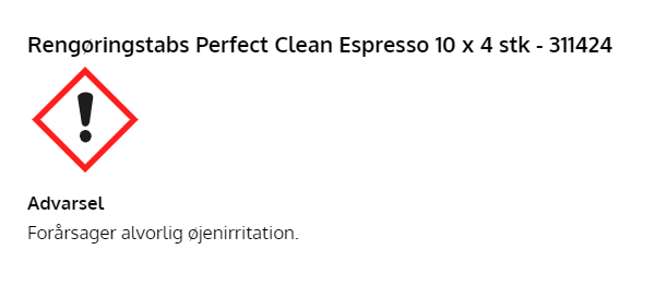 Rengøringstabs Perfect Clean Espresso 4 stk.