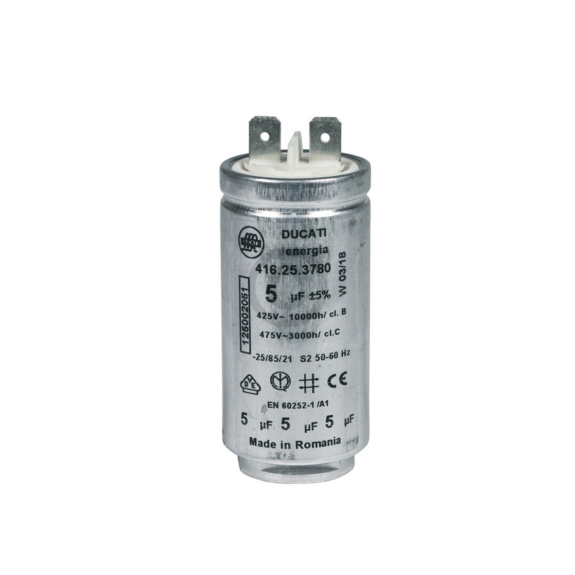 Kondensator Electrolux 125002051/6 5ÂµF 425/475V ti passer til AEG