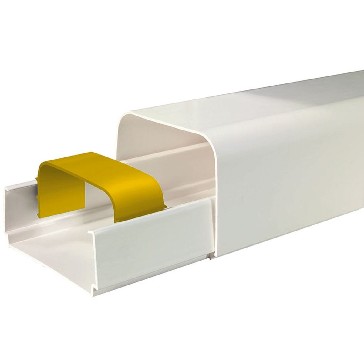 Kanalbakke 80 x 60 mm hvid 1 á 2 m 314128 | Køb på Quickparts.dk