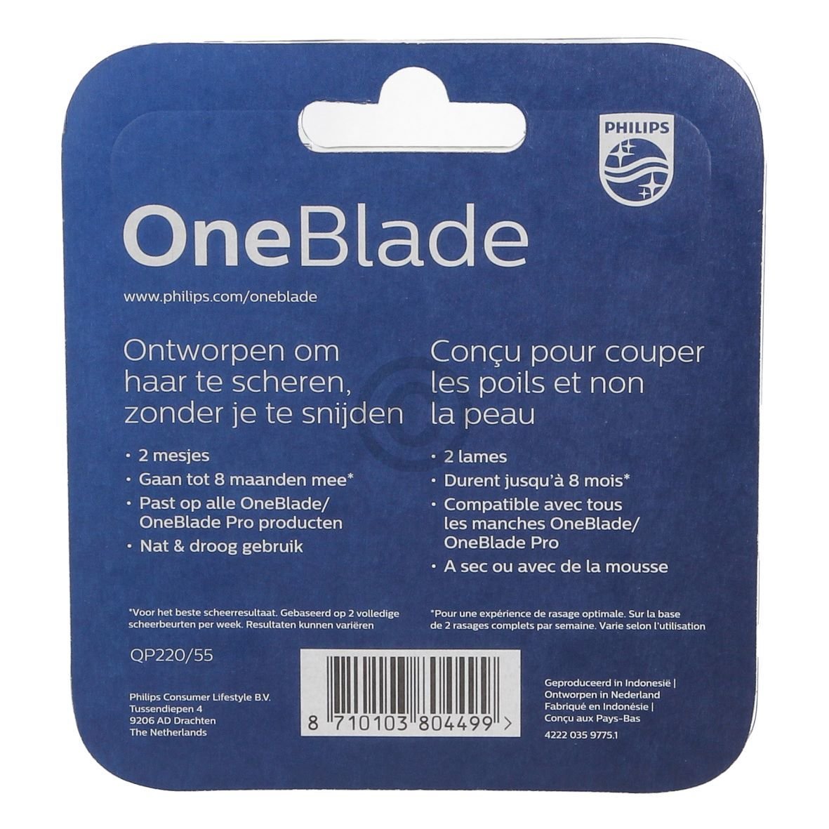 2 st. Oneblade blad QP220 / 55