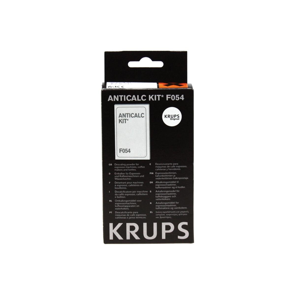 Afkalker Anticalc Kit F054 2 x 40 gram + 1 teststr passer til Krups
